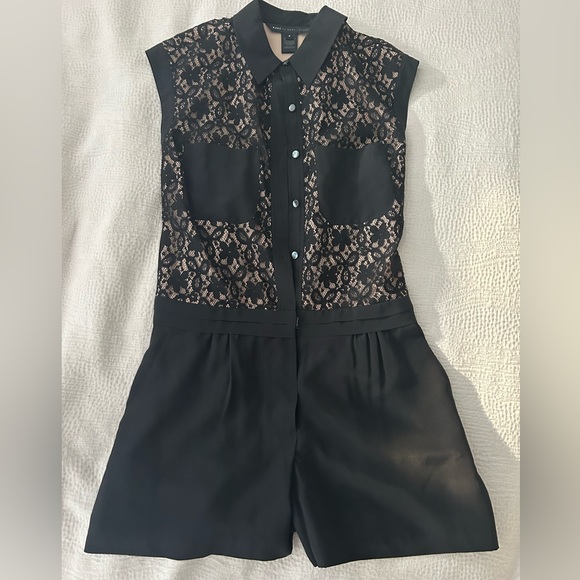 Marc by Marc Jacobs Leila Lace-Top Jumpsuit 0 - Picture 1 of 4